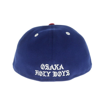 【中古】セント マイケル SAINT Mxxxxxx × BORN RAISED、NEW ERA ポリエステル キャップ ブルー【 7 1/2 】【 状態ランクA 】【 メンズ 】