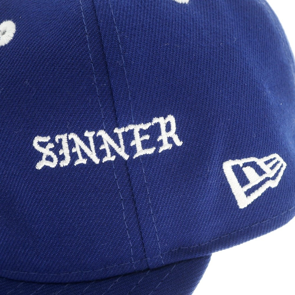 【中古】セント マイケル SAINT Mxxxxxx × BORN RAISED、NEW ERA ポリエステル キャップ ブルー【 7 1/2 】【 状態ランクA 】【 メンズ 】