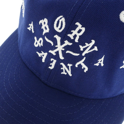 【中古】セント マイケル SAINT Mxxxxxx × BORN RAISED、NEW ERA ポリエステル キャップ ブルー【 7 1/2 】【 状態ランクA 】【 メンズ 】