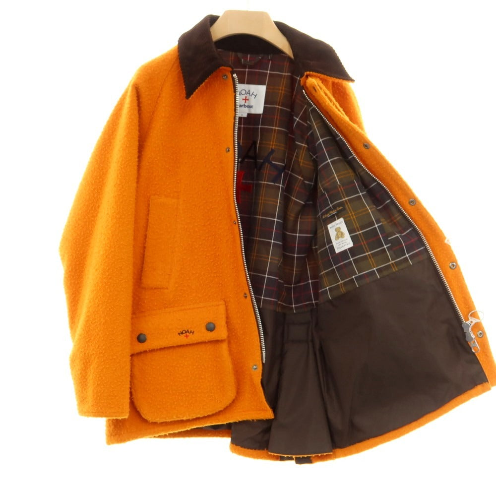 【中古】ノア NOAH × Barbour カセンティーノ ウール フィールドジャケット オレンジ【 M 】【 状態ランクA 】【 メンズ 】