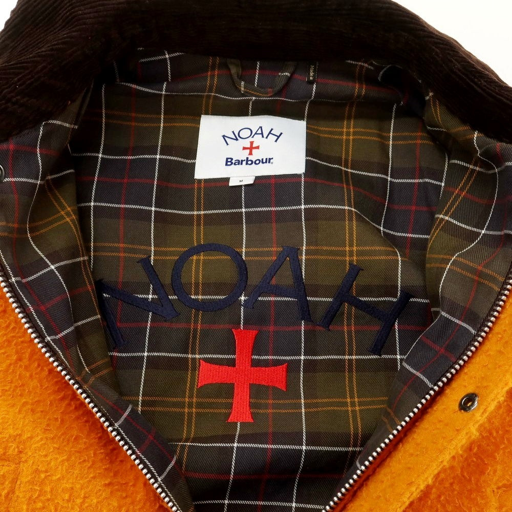 【中古】ノア NOAH × Barbour カセンティーノ ウール フィールドジャケット オレンジ【 M 】【 状態ランクA 】【 メンズ 】