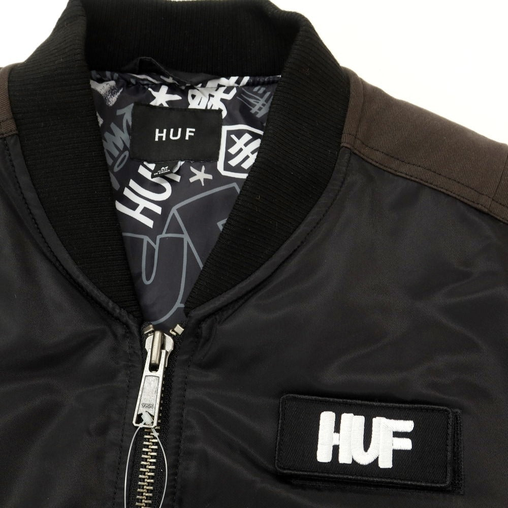 【中古】ハフ HUF × ERIC HAZE 100着限定 ナイロン 中綿ブルゾン ブラック【 M 】【 状態ランクB 】【 メンズ 】