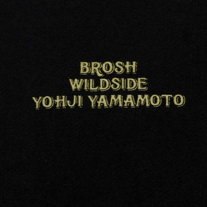 【中古】【未使用】ワイルドサイド ヨウジヤマモト WILDSIDE YOHJI YAMAMOTO × BROSH コットン プルオーバー パーカー ブラック【 4 】【 状態ランクS 】【 メンズ 】