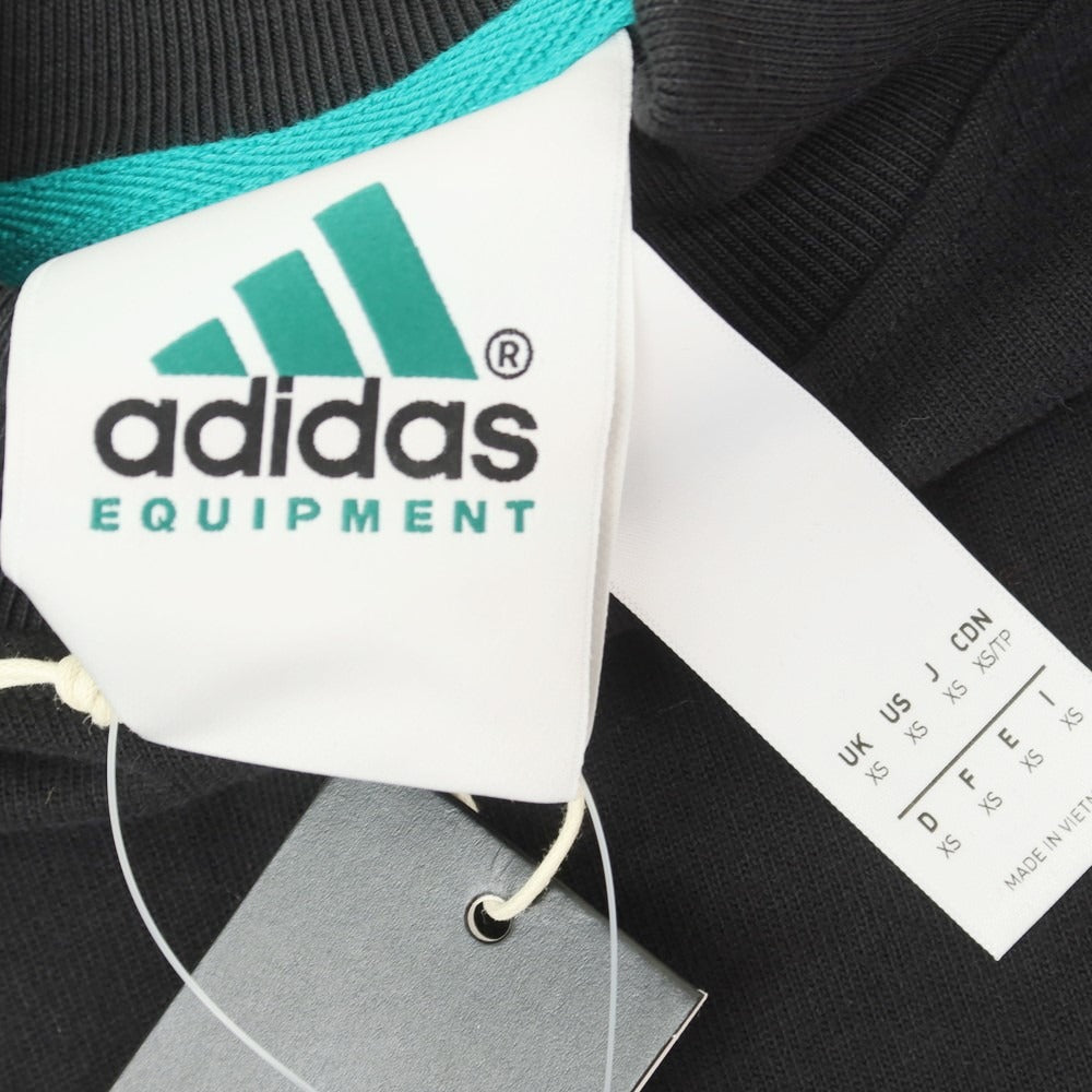 【中古】アディダス adidas コットン モックネック 長袖Ｔシャツ ブラック【サイズXS】【 状態ランクA 】【 メンズ 】[EPD]