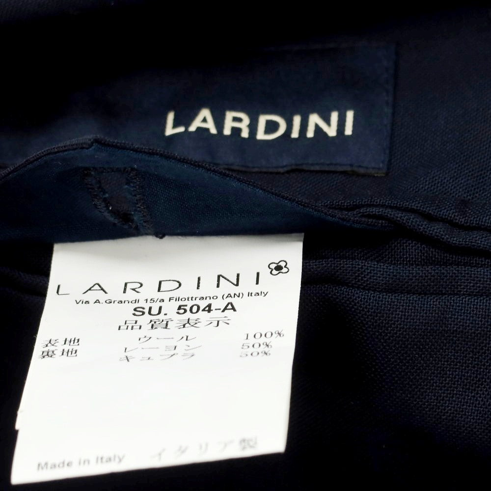 【中古】ラルディーニ LARDINI ウール 3つボタンスーツ ネイビー【 44 】【 状態ランクB 】【 メンズ 】