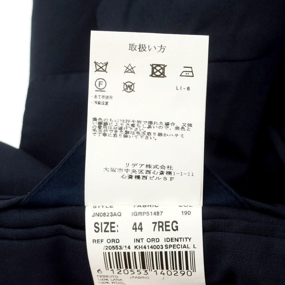 【中古】ラルディーニ LARDINI ウール 3つボタンスーツ ネイビー【 44 】【 状態ランクB 】【 メンズ 】