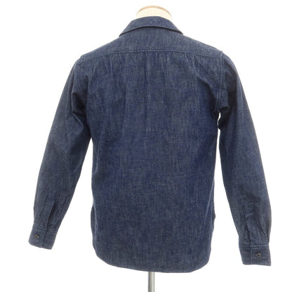 【中古】モモタロウ ジーンズ MOMOTARO JEANS コットン デニム カジュアルシャツ インディゴ【サイズS】【NVY】【S/S/A/W】【状態ランクB】【メンズ】