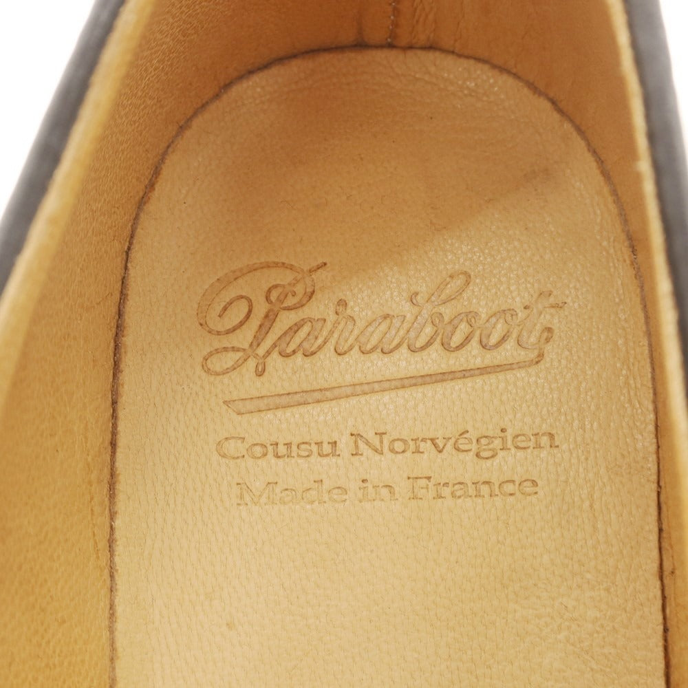 【中古】パラブーツ Paraboot ミカエルポニー チロリアンシューズ ブラックxベージュ系【 41 】【 状態ランクA 】【 メンズ 】