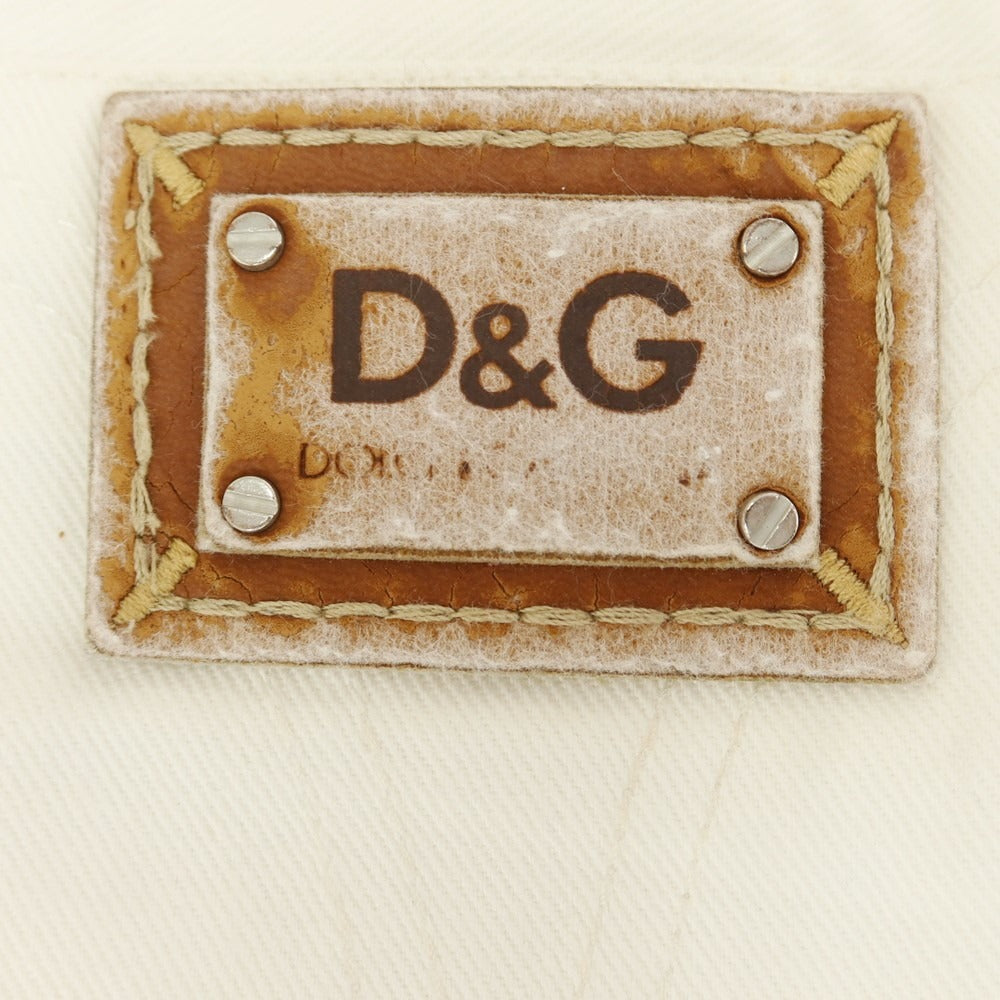 【中古】ディーアンドジー D&amp;G コットン ジーンズ デニムパンツ ホワイト【サイズ30】【WHT】【S/S/A/W】【状態ランクC】【メンズ】