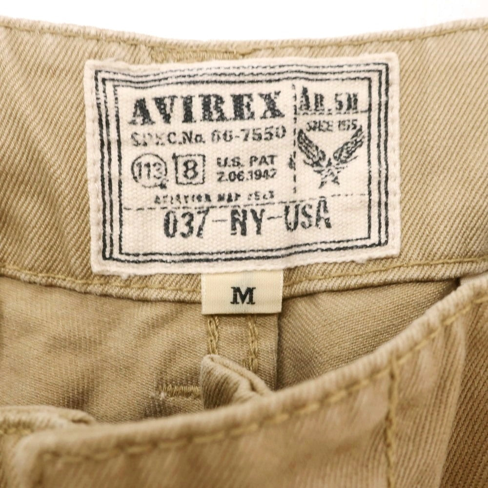 【中古】アヴィレックス AVIREX コットン カーゴ ショートパンツ ベージュ【 M 】【 状態ランクB 】【 メンズ 】