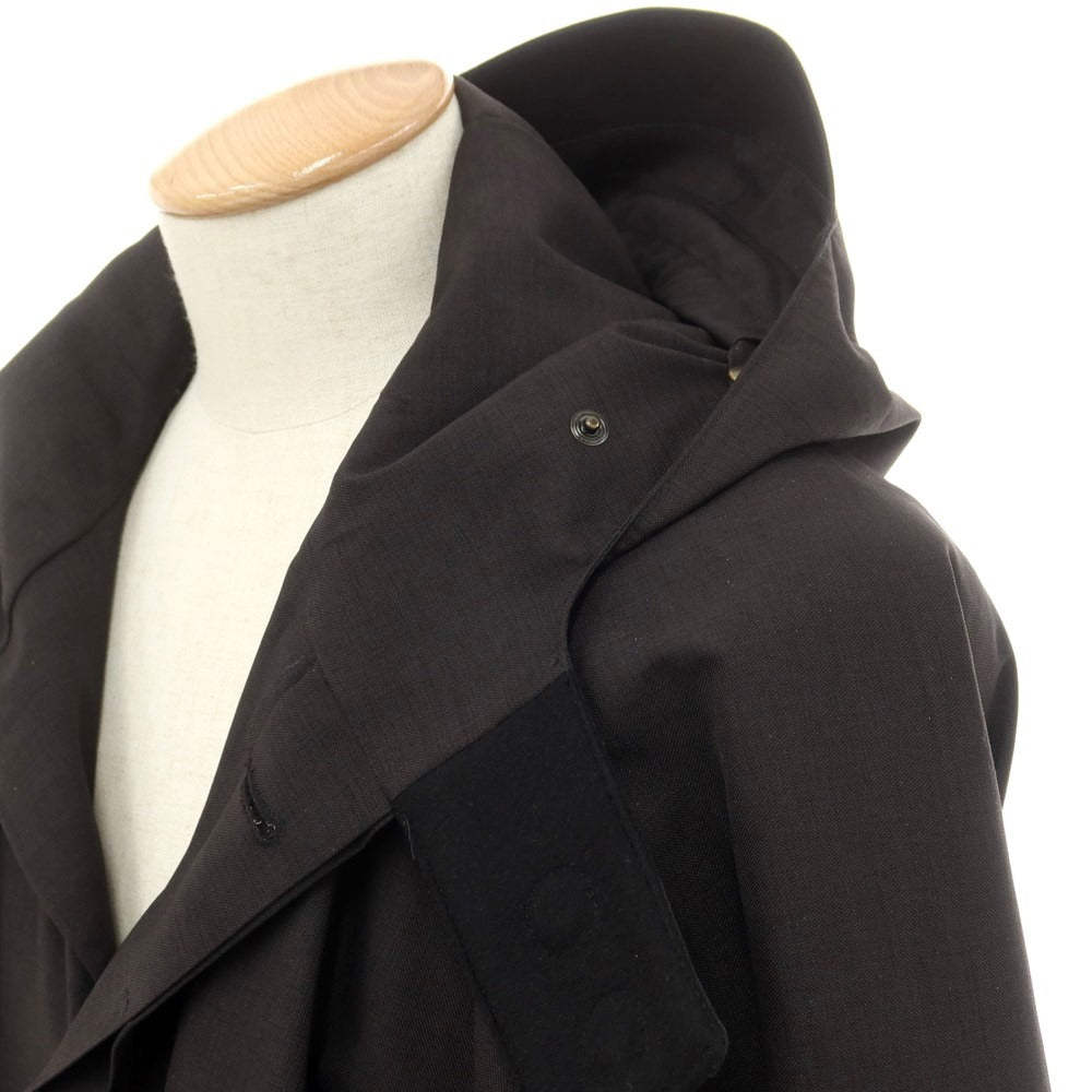 【中古】ノルウェージャンレイン Norwegian Rain オーバーサイズ Raincho Unisex ポンチョコート ブラック【 MINUS 】【 状態ランクB 】【 メンズ 】