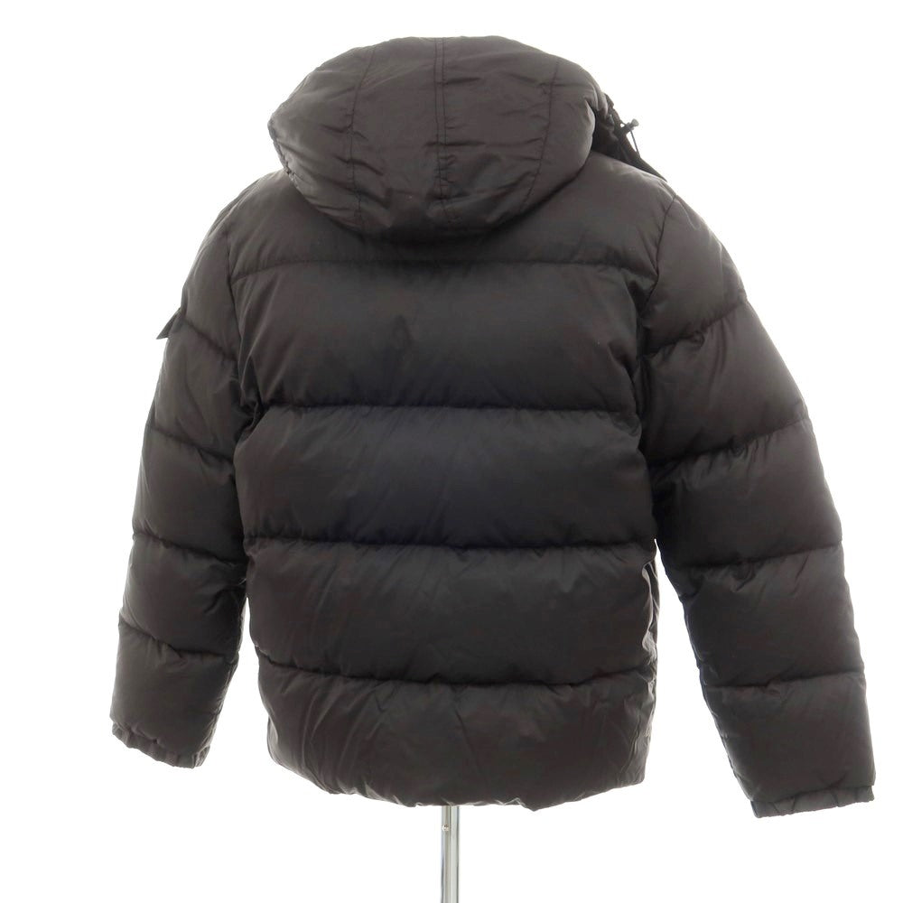 【中古】モンクレール MONCLER ナイロン系 スタンドカラー ジップアップ ダウンジャケット ブラック【 2 】【 状態ランクC 】【 メンズ 】