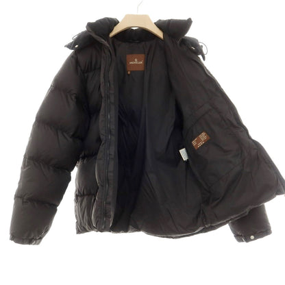 【中古】モンクレール MONCLER ナイロン系 スタンドカラー ジップアップ ダウンジャケット ブラック【 2 】【 状態ランクC 】【 メンズ 】