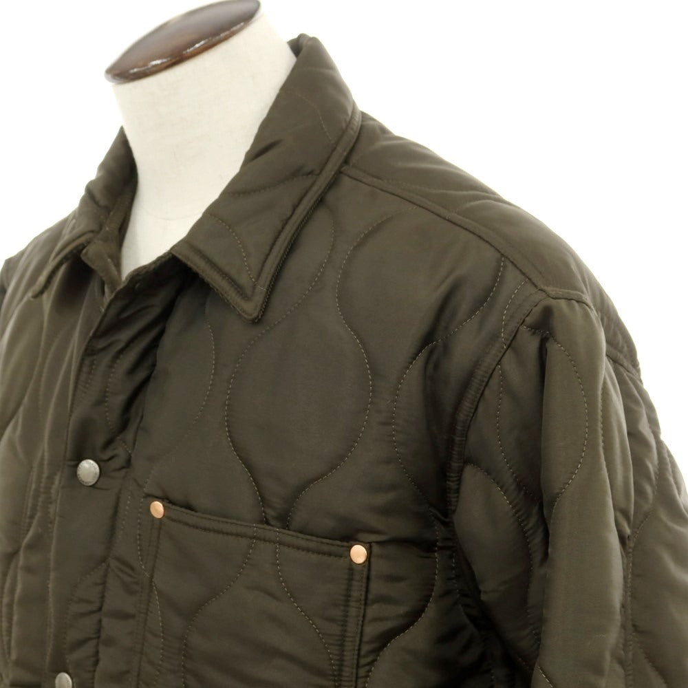 【中古】トラディショナルウェザーウェア Traditional Weatherwear ポリエステル 中綿入り キルティングコート ダークオリーブ【 40 】【 状態ランクB 】【 メンズ 】