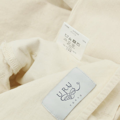 【中古】ウル URU コットン ワークパンツ アイボリー【サイズ2】【WHT】【S/S/A/W】【状態ランクB】【メンズ】