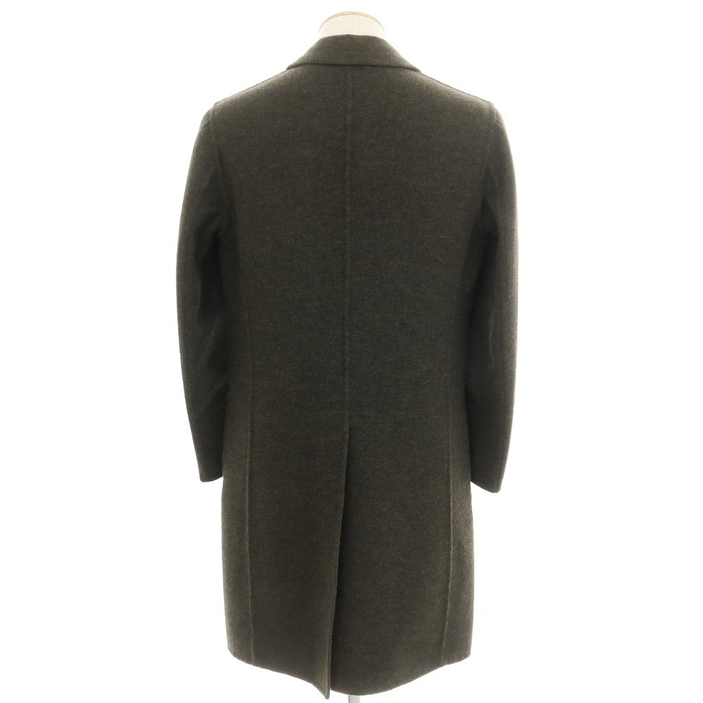 【中古】ラルディーニ LARDINI リバーシブル ウールカシミヤ チェスターフィールドコート モスグリーンxブラウン【サイズ44】【 状態ランクA 】【 メンズ 】 [EPD]