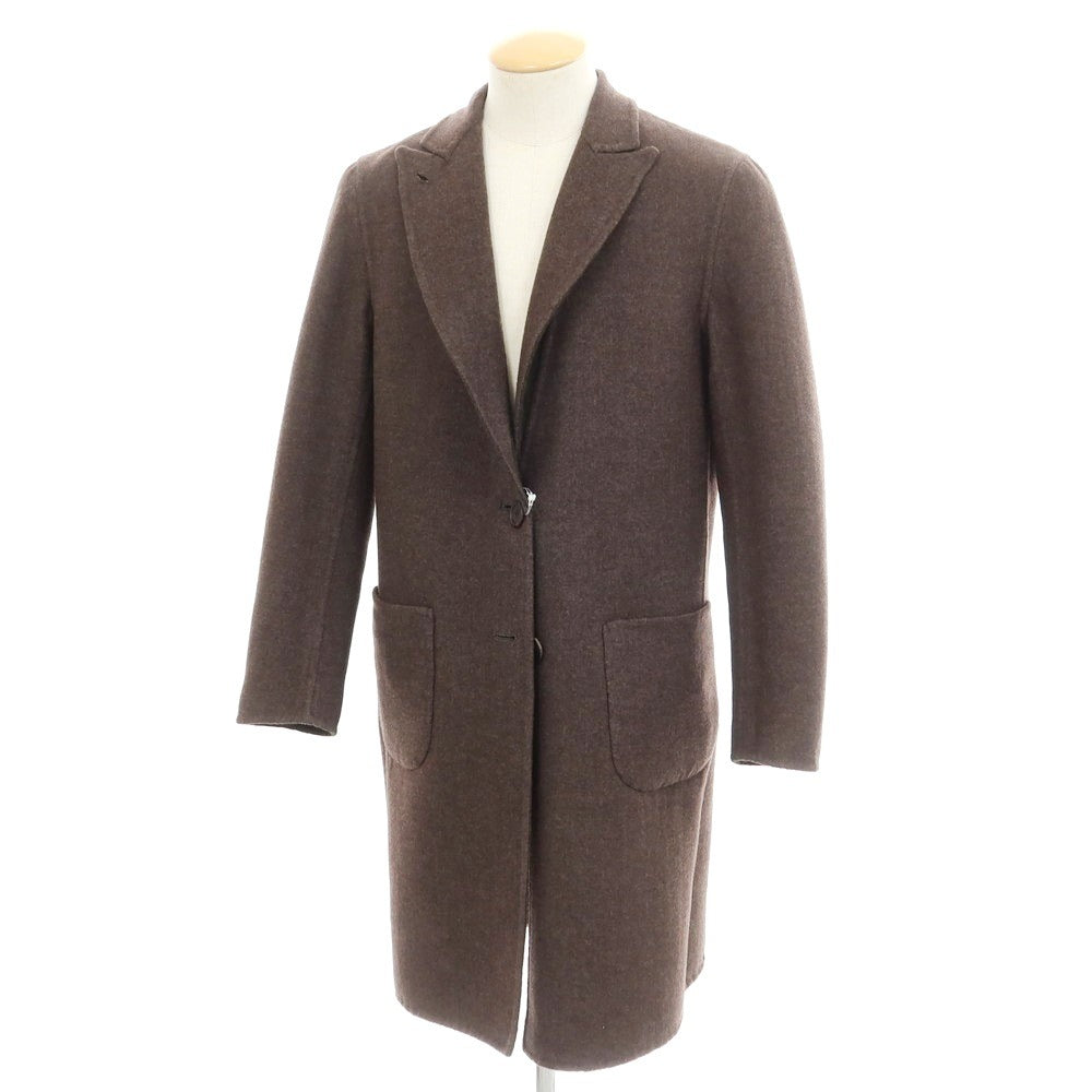 【中古】ラルディーニ LARDINI リバーシブル ウールカシミヤ チェスターフィールドコート モスグリーンxブラウン【サイズ44】【 状態ランクA 】【 メンズ 】 [EPD]