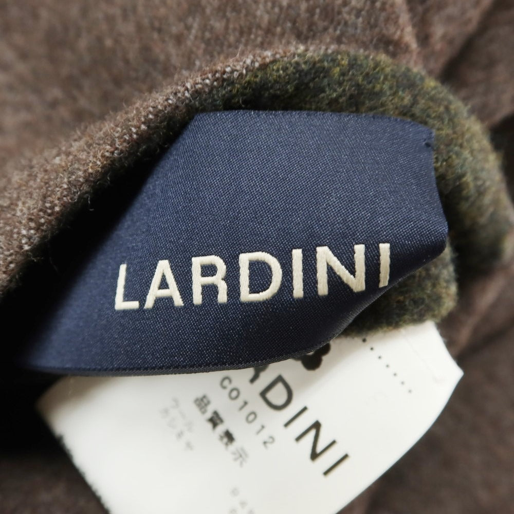 【中古】ラルディーニ LARDINI リバーシブル ウールカシミヤ チェスターフィールドコート モスグリーンxブラウン【 44 】【 状態ランクA 】【 メンズ 】