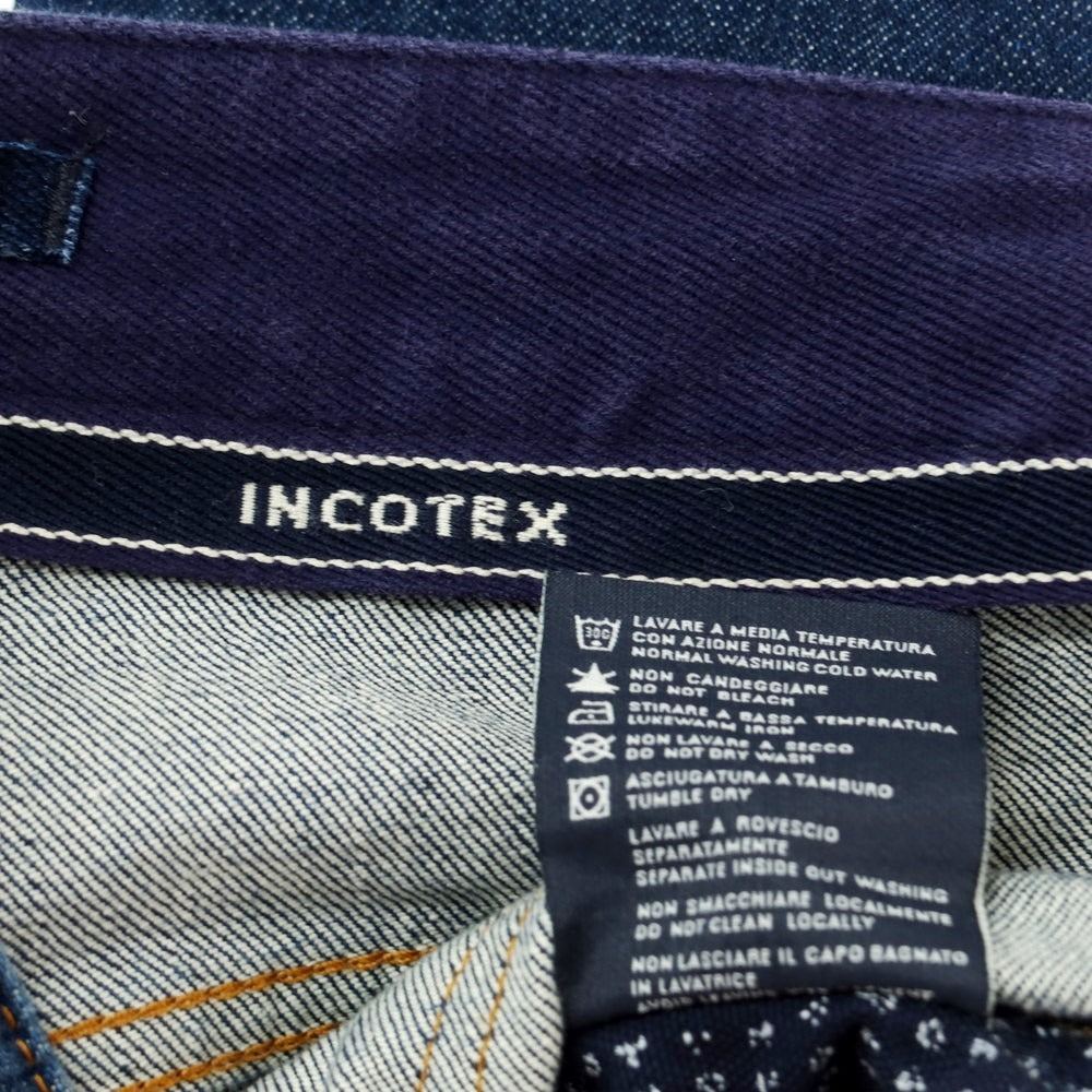 【中古】インコテックス INCOTEX ストレッチ コットン ジーンズ デニムパンツ ネイビー【サイズ31】【NVY】【S/S/A/W】【状態ランクB】【メンズ】