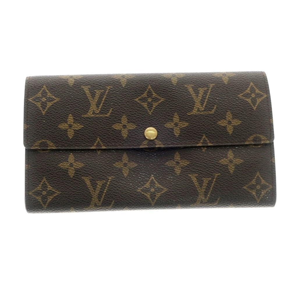 【中古】ルイ ヴィトン LOUIS VUITTON モノグラムキャンバス 長財布 ブラウン【 状態ランクD 】【 メンズ 】