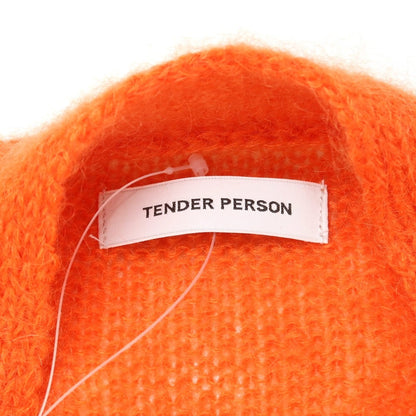 【中古】テンダーパーソン TENDER PERSON モヘヤナイロンウール カーディガン オレンジ【サイズF】【ORG】【A/W】【状態ランクB】【メンズ】