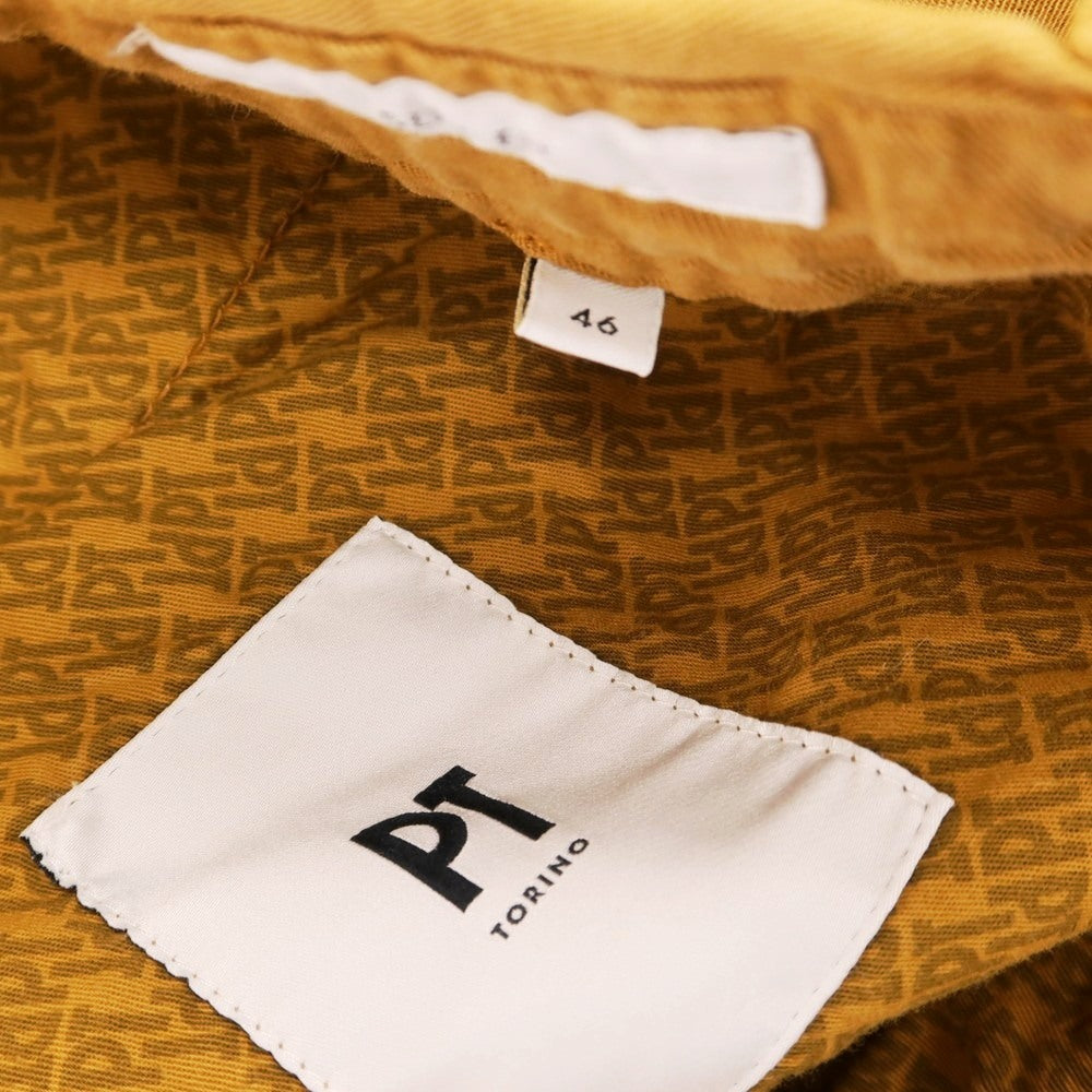 【SALE10%OFF/返品不可】【中古】ピーティートリノ PT TORINO セルロースリネンコットン イージースラックスパンツ マスタード【 46 】【 状態ランクC 】【 メンズ 】 [EPD]