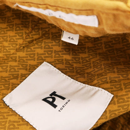 【SALE10%OFF/返品不可】【中古】ピーティートリノ PT TORINO セルロースリネンコットン イージースラックスパンツ マスタード【 46 】【 状態ランクC 】【 メンズ 】 [EPD]