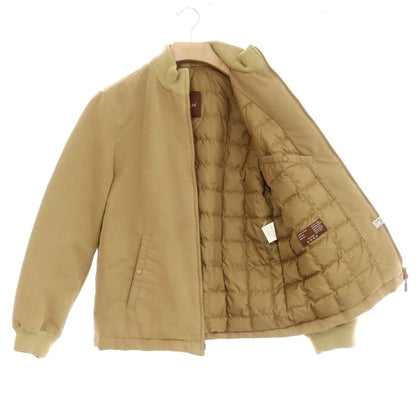 【中古】モンクレール MONCLER コットンポリエステル ジップアップ ダウンジャケット カーキベージュ【 1 】【 状態ランクB 】【 メンズ 】