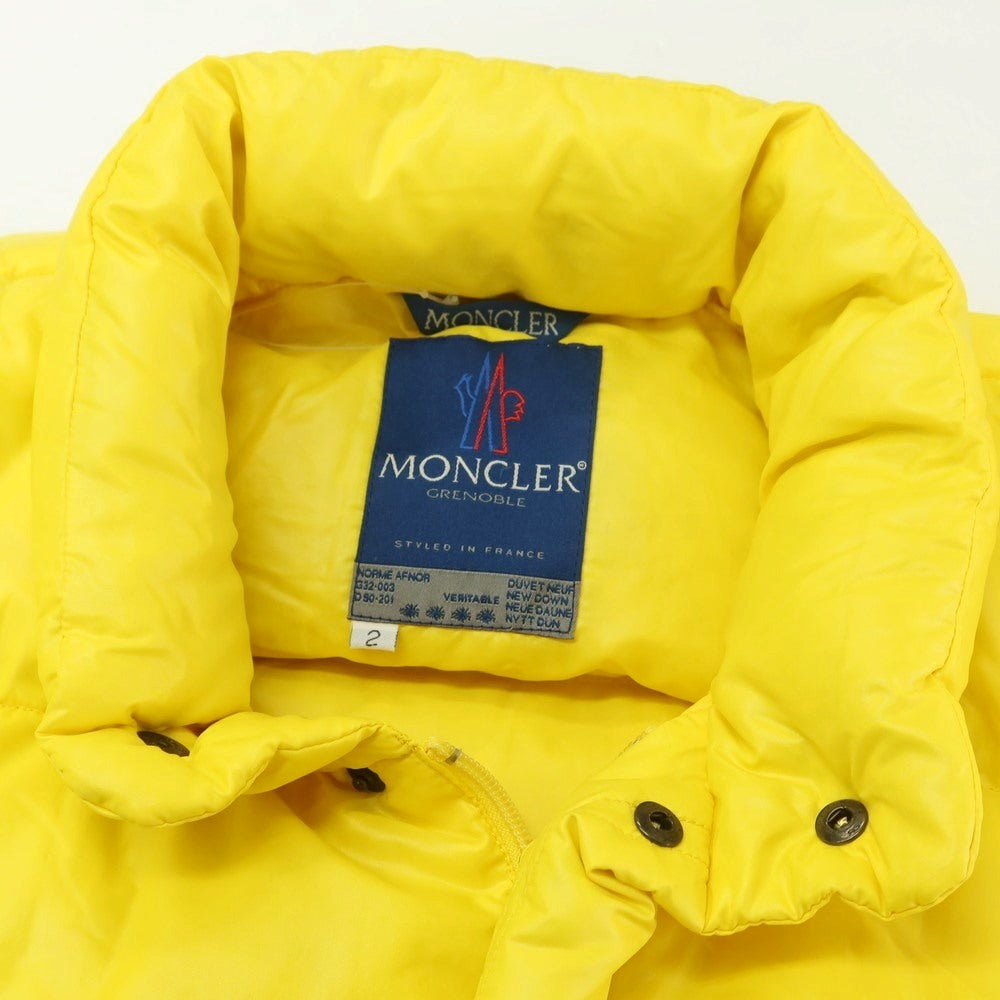 【中古】モンクレール MONCLER ナイロン ダウンジャケット イエロー【 2 】【 状態ランクB 】【 メンズ 】