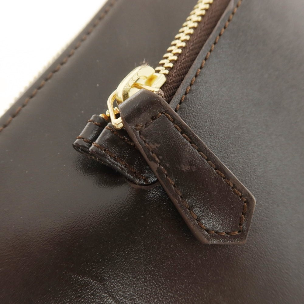 【中古】【未使用】エー エム ピー アントニオピオメーレ AMP ANTONIO PIO MELE Sharon別注 レザー クラッチバッグ ダークブラウン【 状態ランクS 】【 メンズ 】 [EPD]