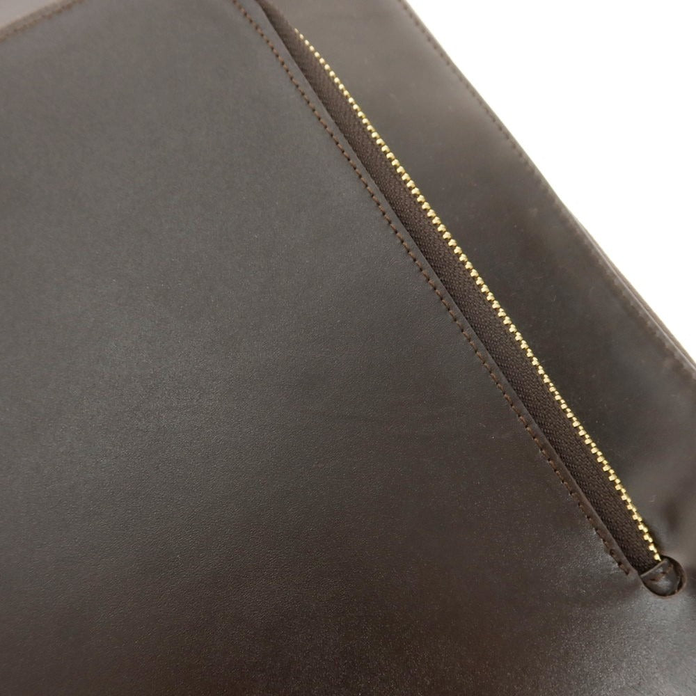 【中古】【未使用】エー エム ピー アントニオピオメーレ AMP ANTONIO PIO MELE Sharon別注 レザー クラッチバッグ ダークブラウン【 状態ランクS 】【 メンズ 】 [EPD]