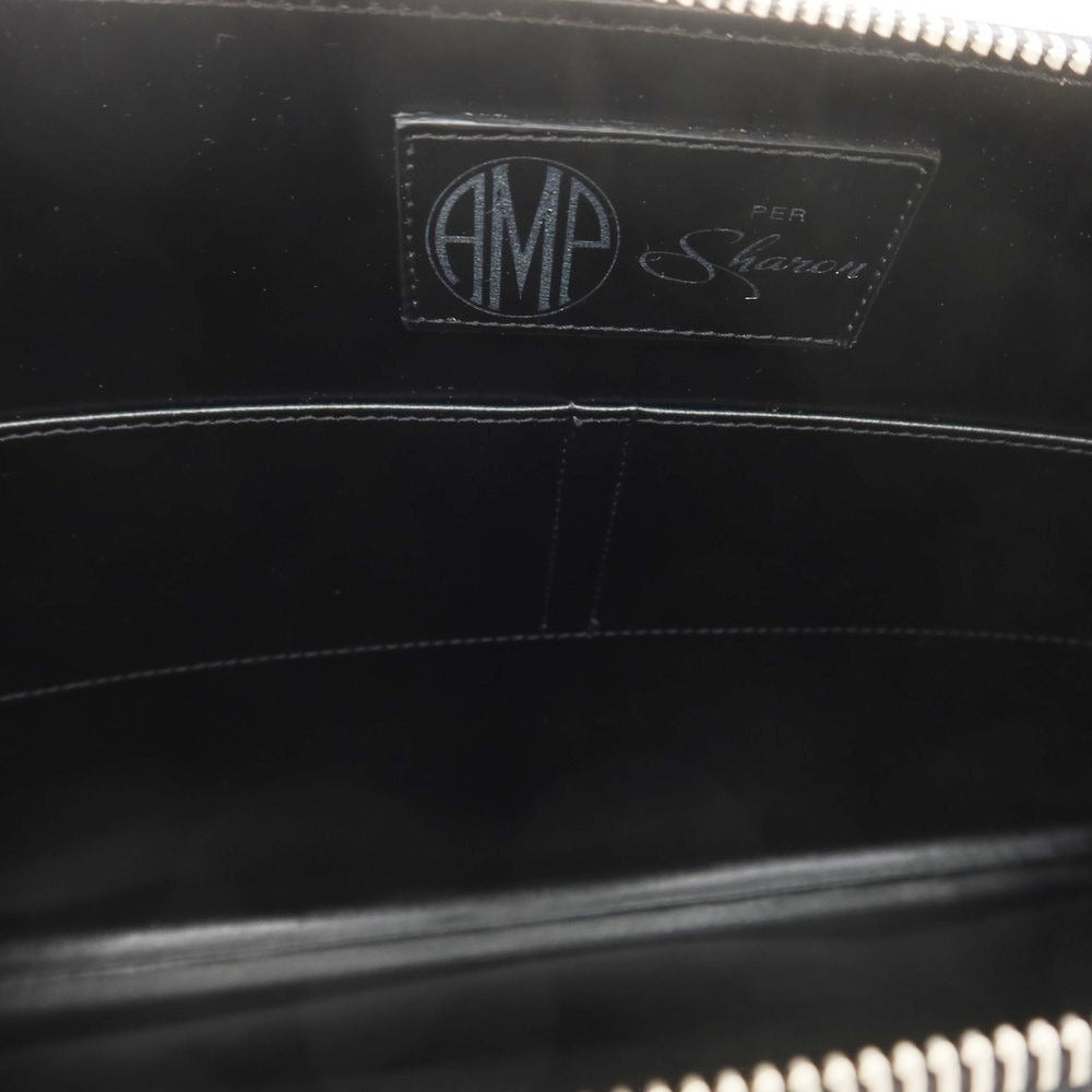 【中古】【未使用】エー エム ピー アントニオピオメーレ AMP ANTONIO PIO MELE Sharon別注 レザー クラッチバッグ ブラック【 状態ランクS 】【 メンズ 】 [EPD]
