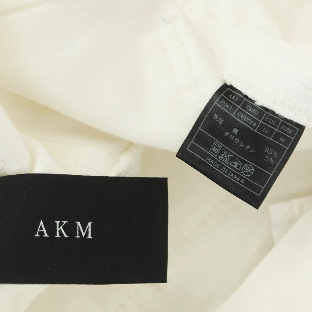 【中古】エーケーエム エイケイエム AKM ストレッチ コットン 5ポケットパンツ ホワイト【サイズM】【WHT】【S/S/A/W】【状態ランクB】【メンズ】