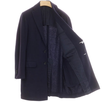 【中古】リングヂャケット RING JACKET ウール チェスターフィールドコート ネイビー【 46 】【 状態ランクC 】【 メンズ 】