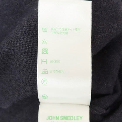 【中古】ジョンスメドレー JOHN SMEDLEY ハイゲージ ウール クルーネック プルオーバーニット ダークネイビー【サイズL】【NVY】【A/W】【状態ランクB】【メンズ】