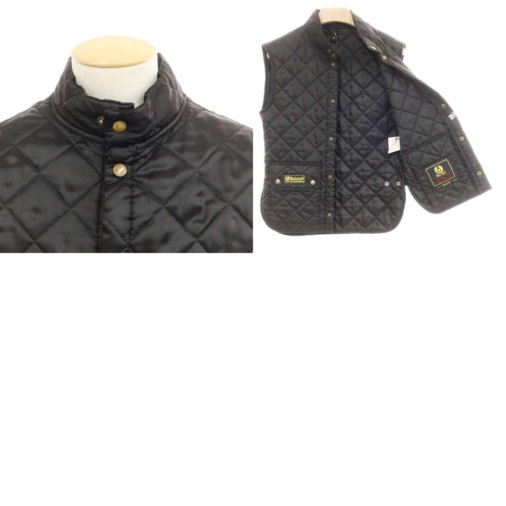 【中古】ベルスタッフ BELSTAFF ポリエステル キルティング 中綿ベスト ブラック【 44 】【 状態ランクC 】【 メンズ 】