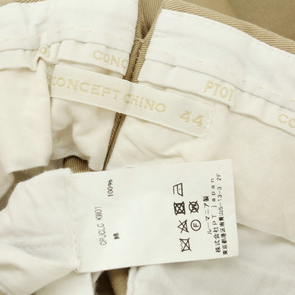 【中古】ピーティーゼロウーノ PT01 CAPITAL CHINO コットン カジュアルスラックスパンツ ベージュ【サイズ44】【BEI】【S/S/A/W】【状態ランクB】【メンズ】