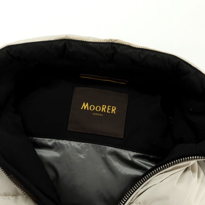 【中古】ムーレー MOORER FIRE ポリエステル ダウンベスト グレージュ【 44 】【 状態ランクC 】【 メンズ 】