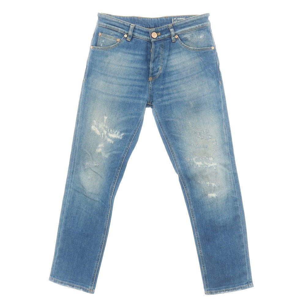 【中古】ピーティートリノ デニム PT TORINO DENIM REGGAE ストレッチ コットン デニムパンツ ブルー【サイズ28】【BLU】【S/S/A/W】【状態ランクC】【メンズ】