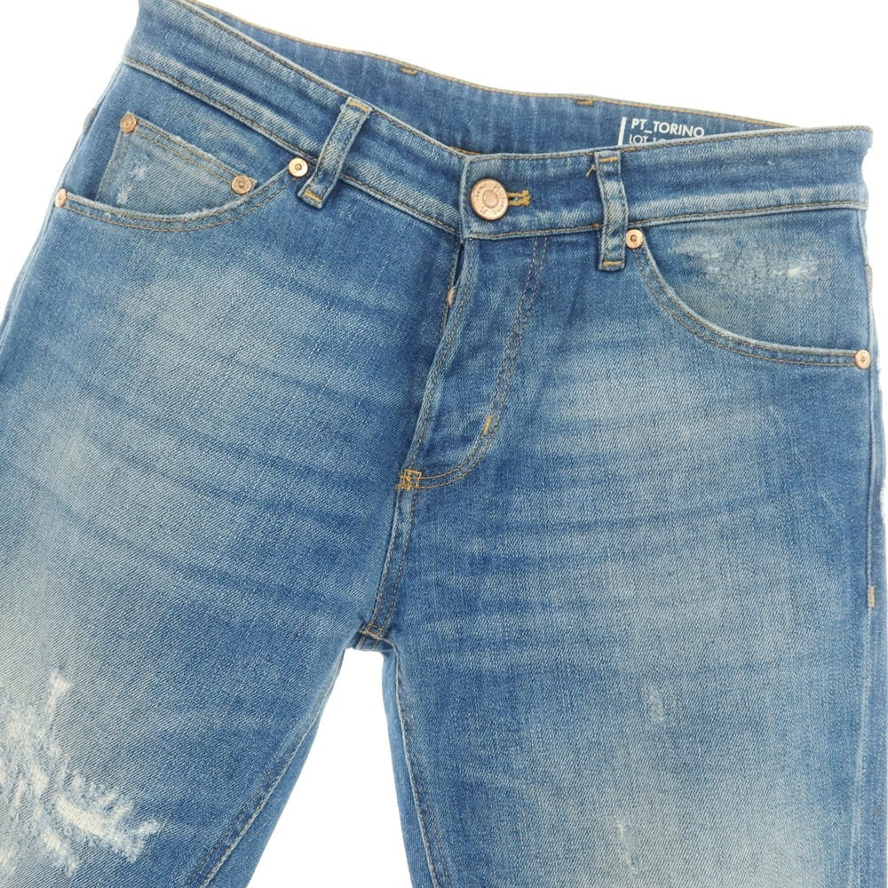 【中古】ピーティートリノ デニム PT TORINO DENIM REGGAE ストレッチ コットン デニムパンツ ブルー【サイズ28】【BLU】【S/S/A/W】【状態ランクC】【メンズ】