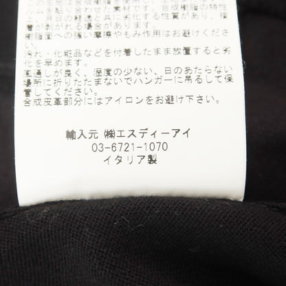 【中古】グランサッソ GRAN SASSO コットン ダブルジップ カーディガン ブラック【サイズ46】【BLK】【A/W】【状態ランクB】【メンズ】