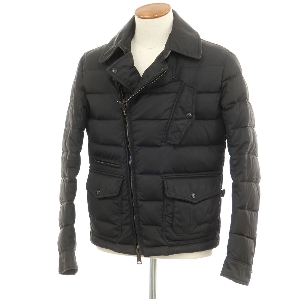 【中古】モンクレール MONCLER ナイロン ジップアップ ダウンジャケット ブラック【 2 】【 状態ランクC 】【 メンズ 】