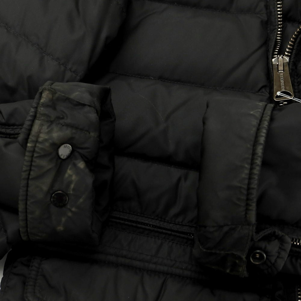 【中古】モンクレール MONCLER ナイロン ジップアップ ダウンジャケット ブラック【サイズ2】【 状態ランクC 】【 メンズ 】 [EPD]