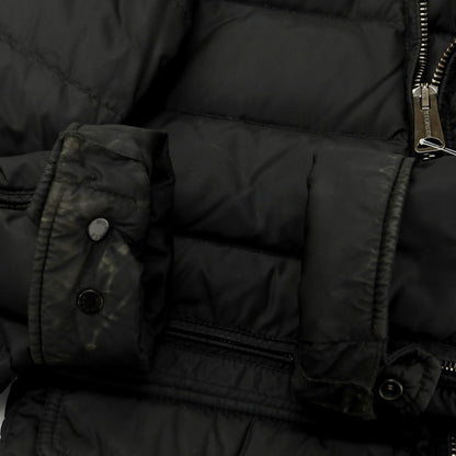 【中古】モンクレール MONCLER ナイロン ジップアップ ダウンジャケット ブラック【 2 】【 状態ランクC 】【 メンズ 】