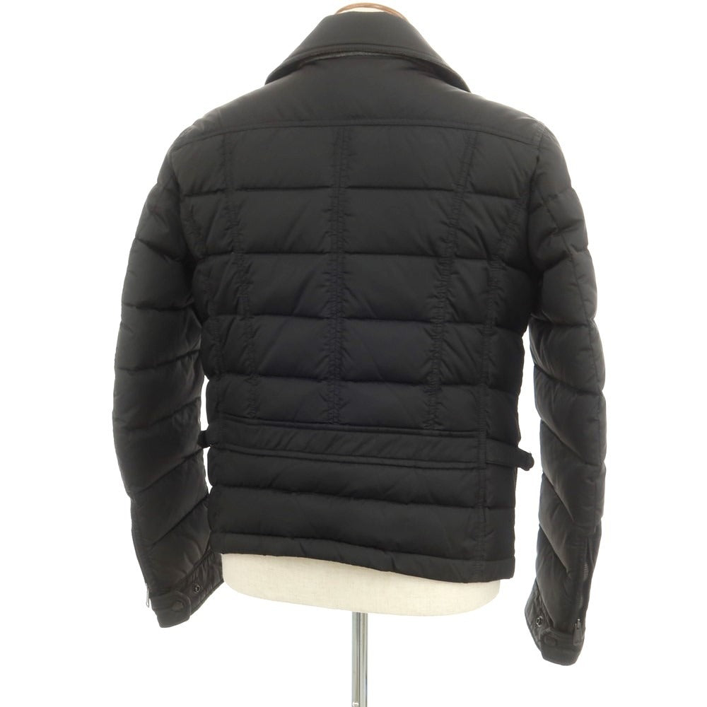 【中古】モンクレール MONCLER ナイロン ジップアップ ダウンジャケット ブラック【 2 】【 状態ランクC 】【 メンズ 】