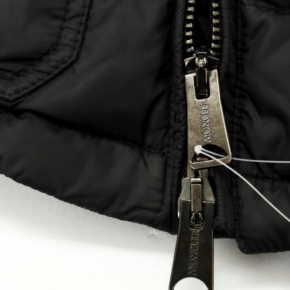【中古】モンクレール MONCLER ナイロン ジップアップ ダウンジャケット ブラック【サイズ2】【 状態ランクC 】【 メンズ 】 [EPD]