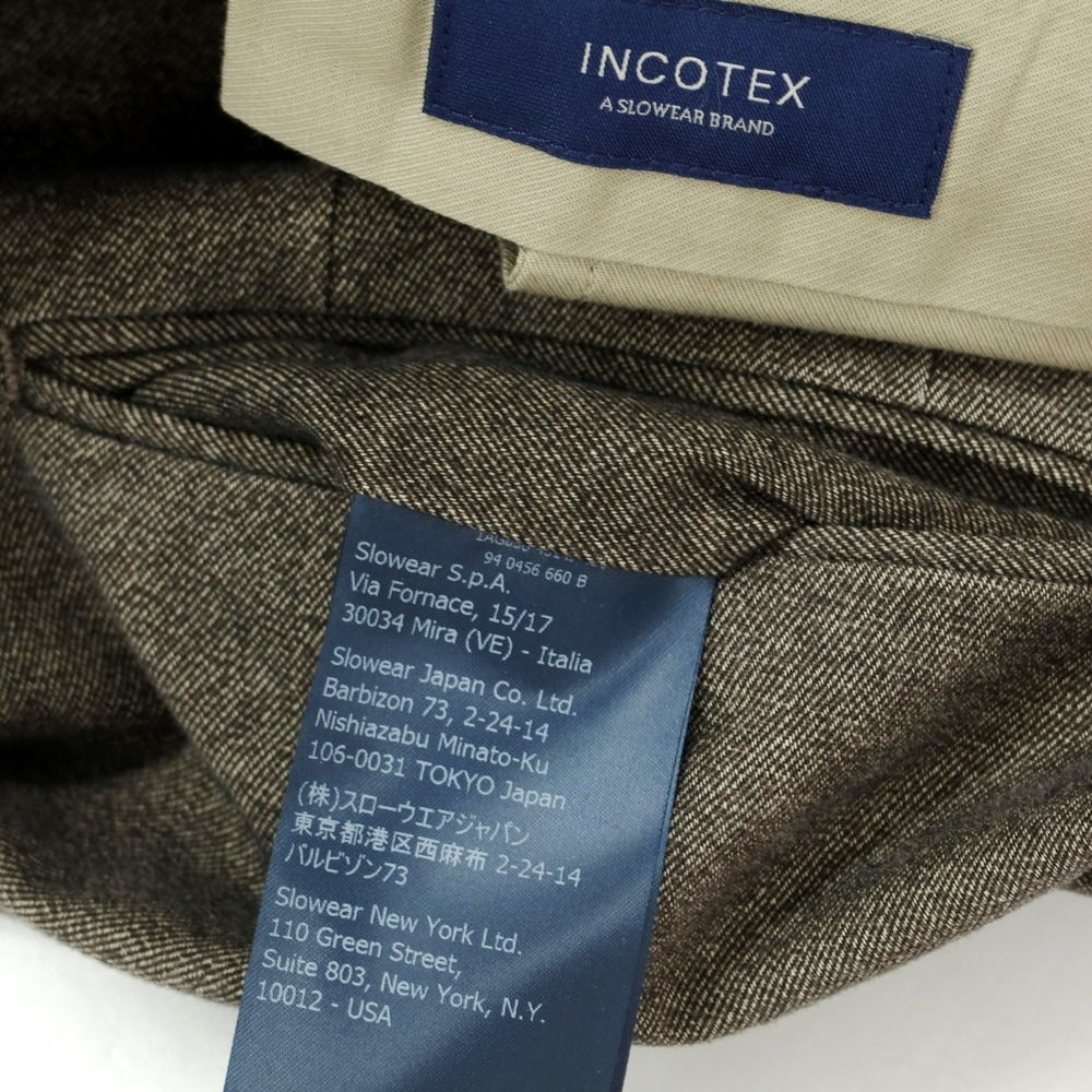 【中古】インコテックス INCOTEX ストレッチ コットン カジュアルスラックスパンツ グレージュ【サイズ50】【GRY】【S/S/A/W】【状態ランクB】【メンズ】