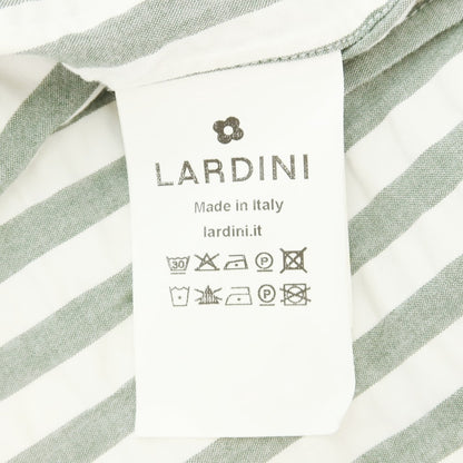 【中古】ラルディーニ LARDINI コットン ストライプ ジャケット モスグリーン系xホワイト【 S 】【 状態ランクB 】【 メンズ 】