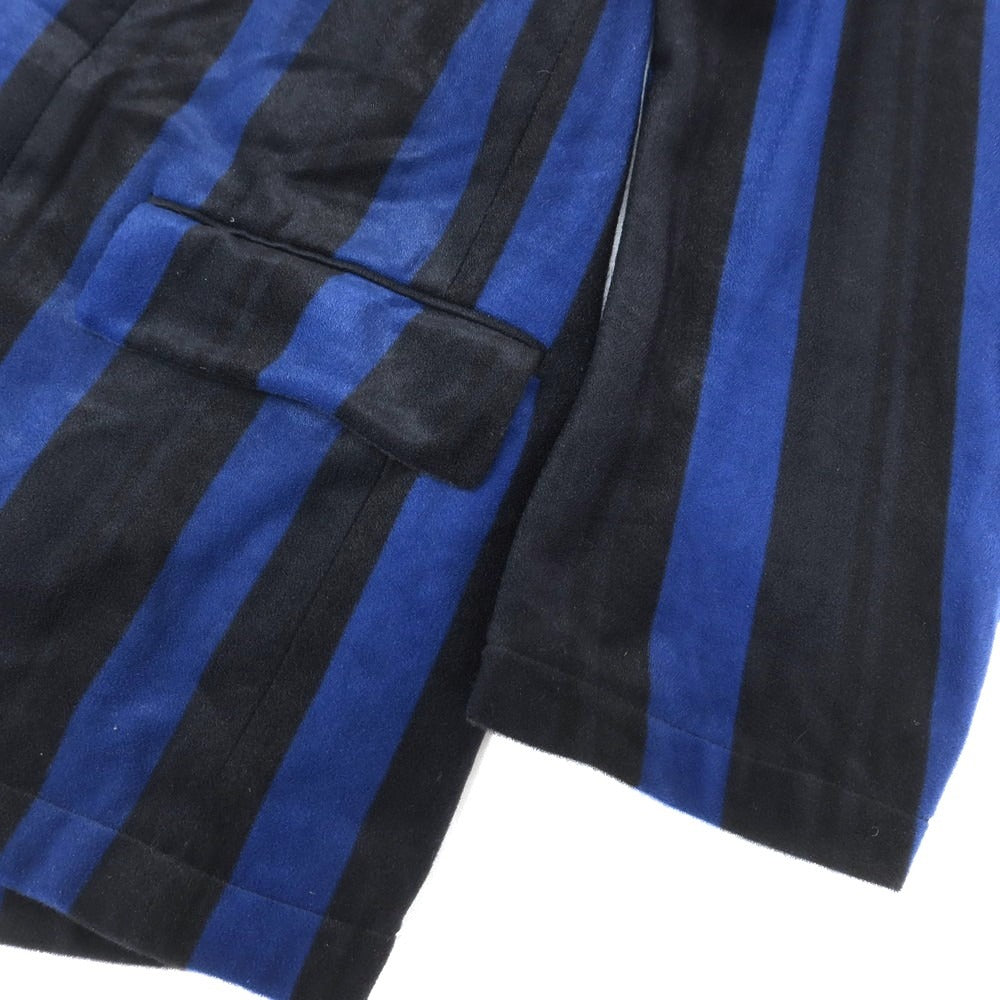 【中古】コムデギャルソンオムプリュス COMME des GARCONS HOMME PLUS 1995年製 ナイロン ストライプ ジャケット ブルーxブラック【 M 】【 状態ランクB 】【 メンズ 】