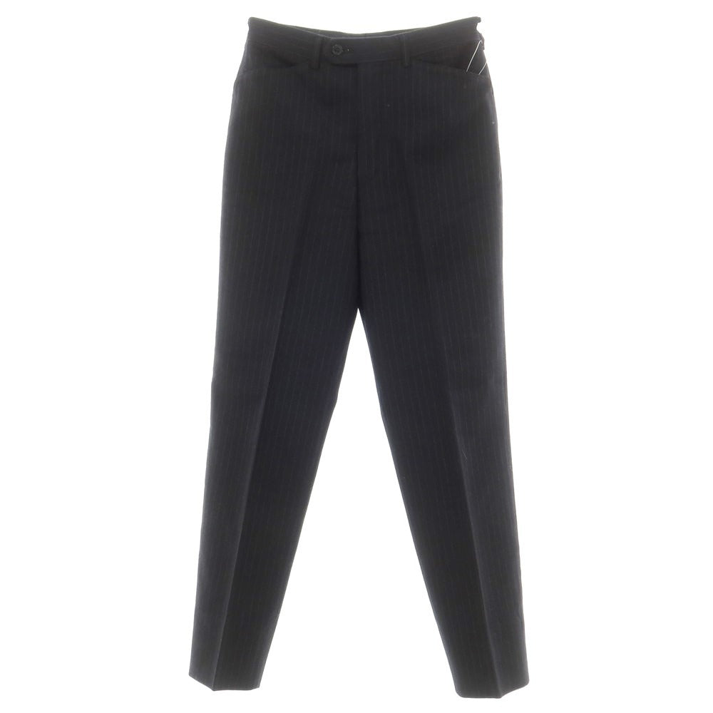 【中古】ポールスミス Paul Smith ウール ストライプ ドレススラックスパンツ ブラック【サイズ28】【 状態ランクD 】【 メンズ 】 [EPD]